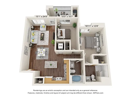 Floor plan Two Bedroom B