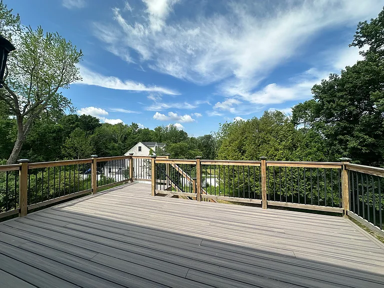 Spacious deck space