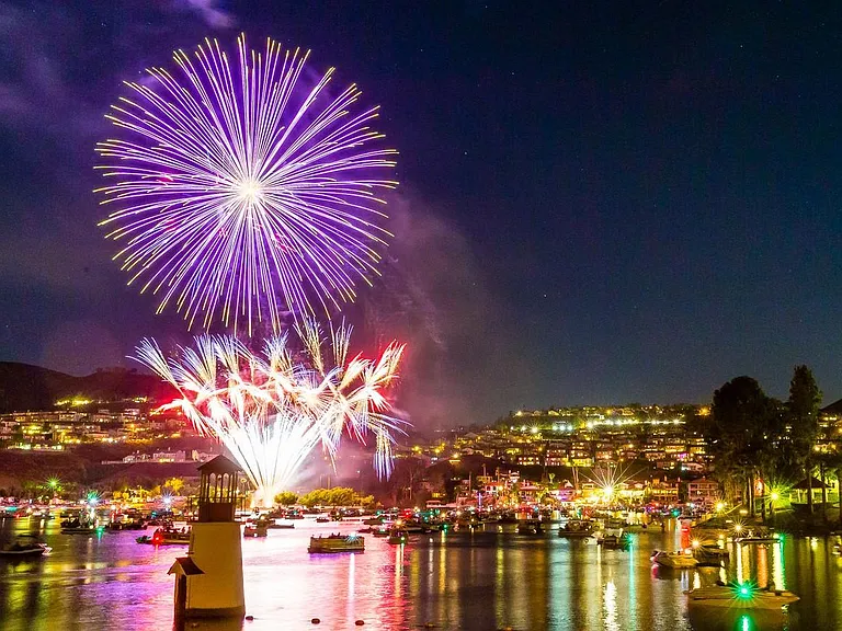 Fireworks on the Fourth of July