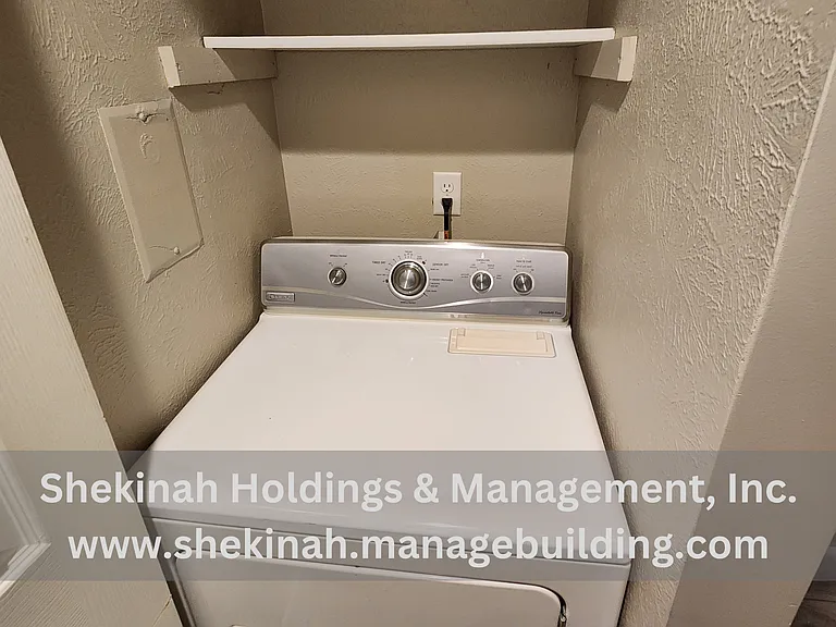 Laundry Hookups - you can rent washer/dryer for monthly fee