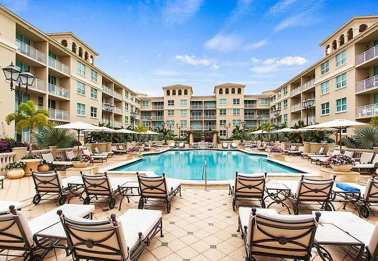Resort style pool. One of the best pools in Boca Raton.