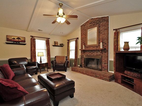 Wood burning fireplace