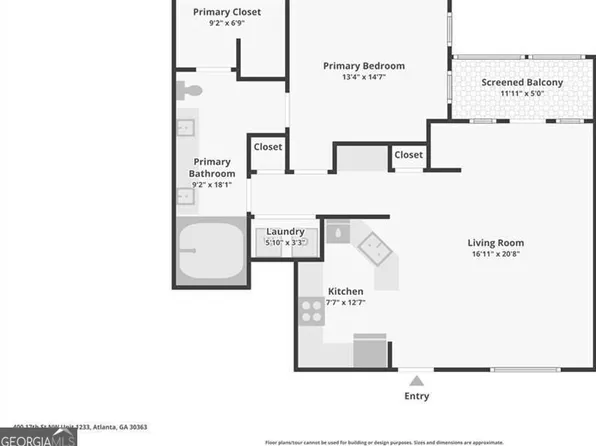 400 17th St NW Unit 1233, Atlanta, GA 30363