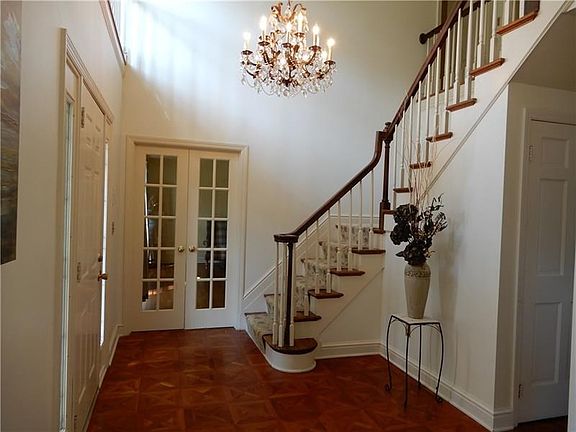 Entry Foyer with parquet floors.