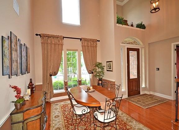 A two-story dining room is incredible!