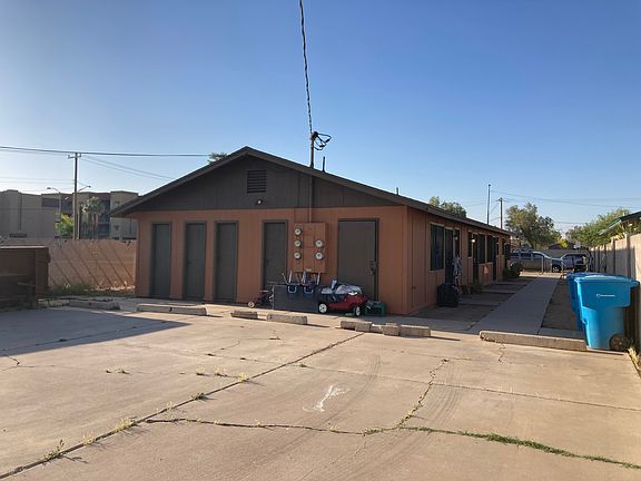 Outdoor storage closet at on site parking lot.