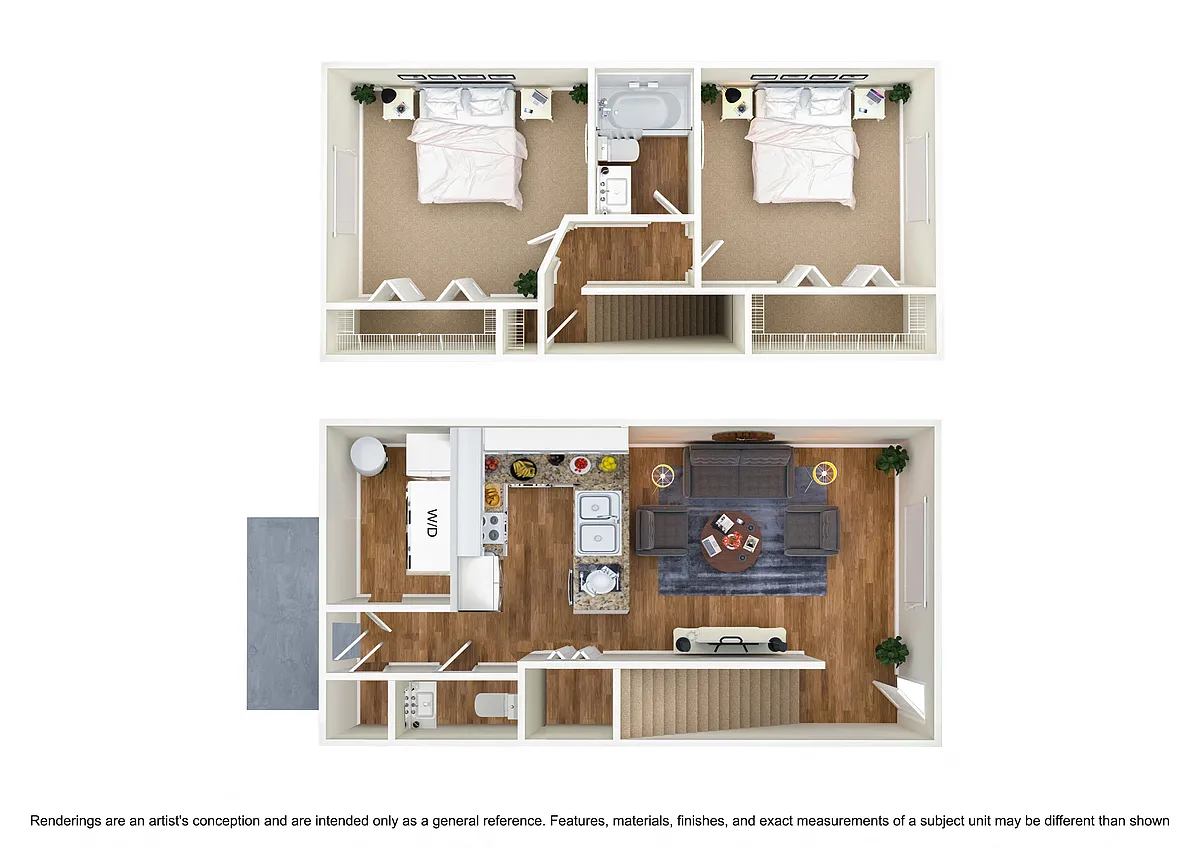 Floor plan Fountain View B2