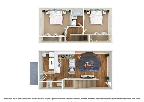 Floor plan Fountain View B2