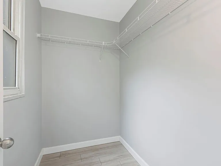 Walk-in closet in the Back bedroom