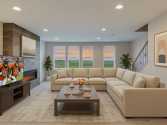 Living Room. Virtually staged