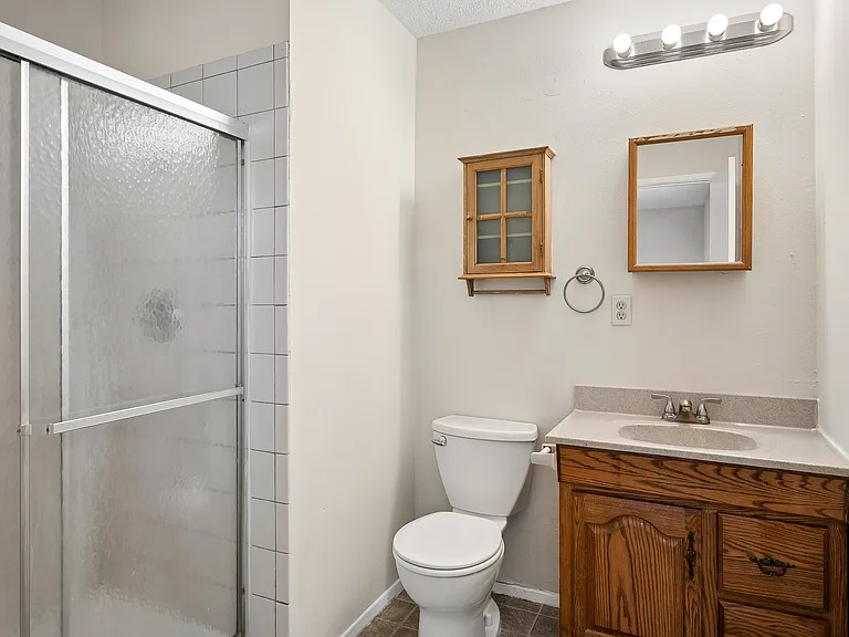 Primary bath with shower.
