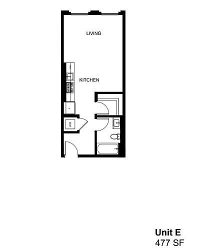 Floor plan E E-Rev - Studio