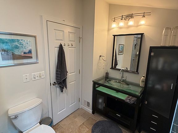 Bathroom with storage space