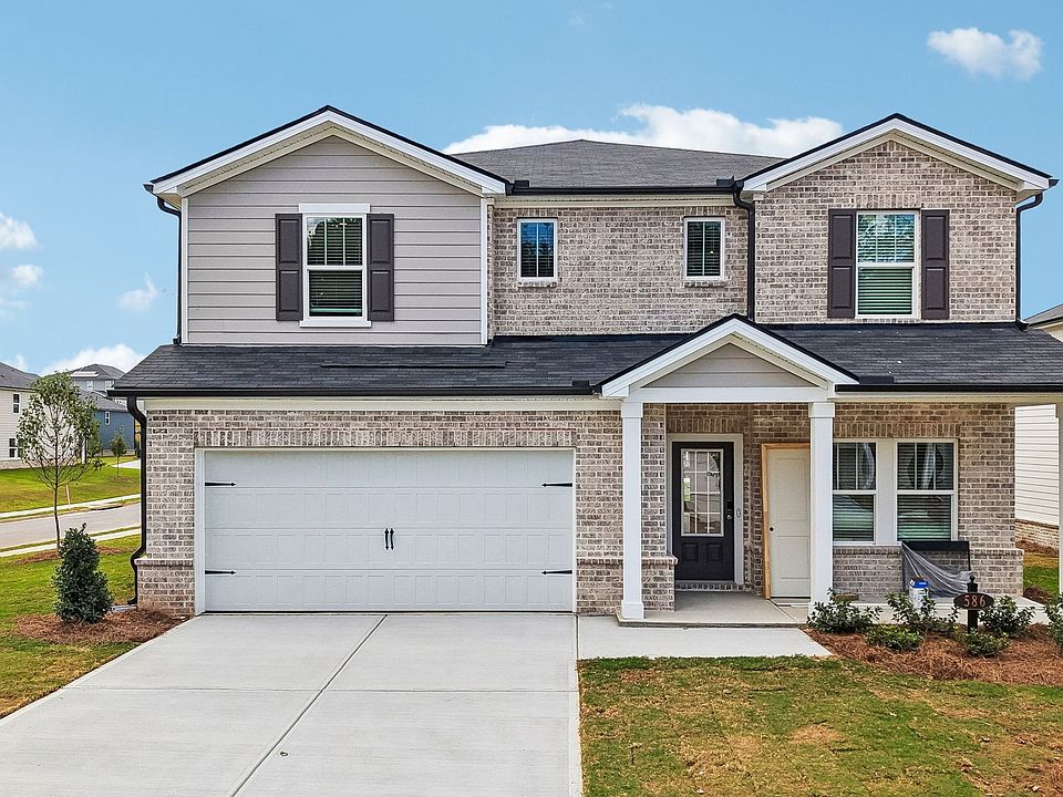 The Johnson floorplan with Elevation D modeled at Parkside at Grayson.