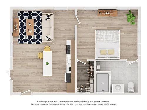 Floor plan New House - One Bedroom