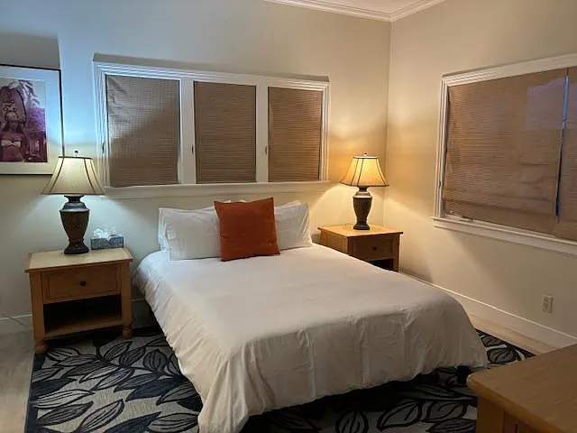 Downstairs Queen Bed with ensuite bathroom