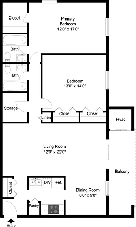 Two Bedroom Two Bedroom