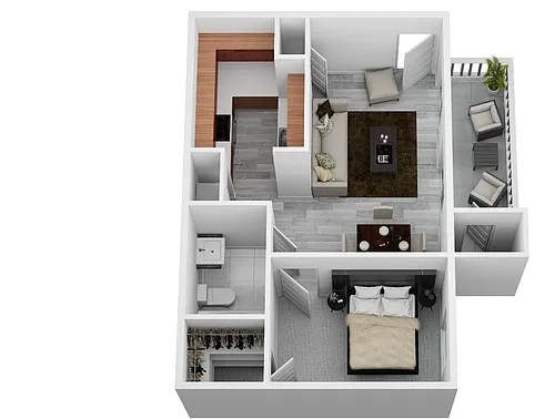 Floor plan 1 Bedroom