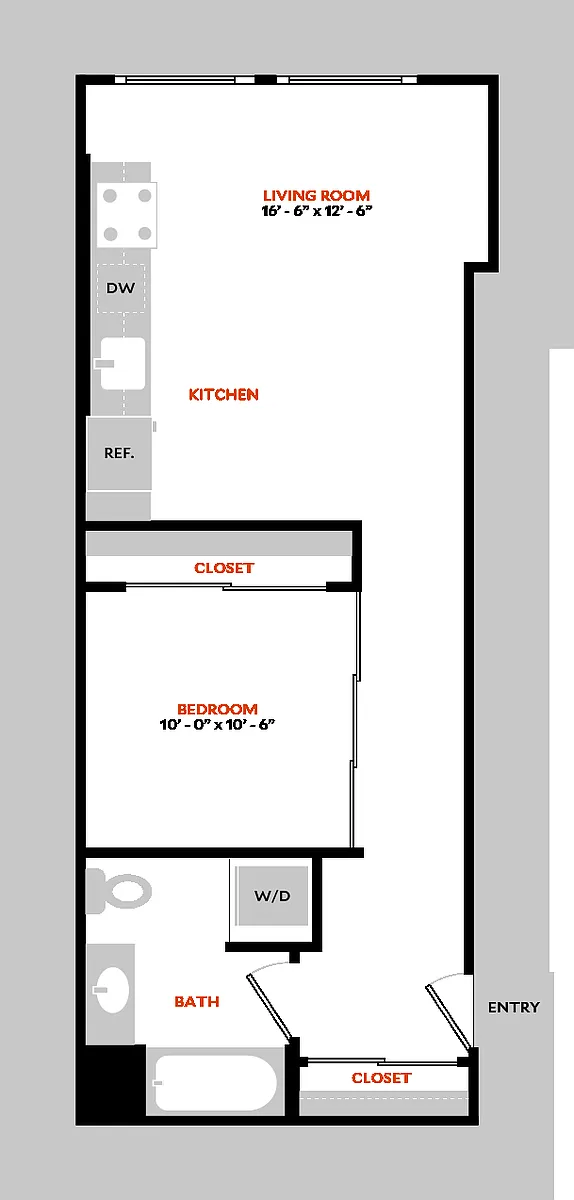 Floor plan South 1D