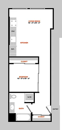 Floor plan South 1D