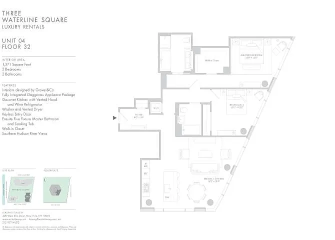 Floor plan Waterline 3 UL: B4d