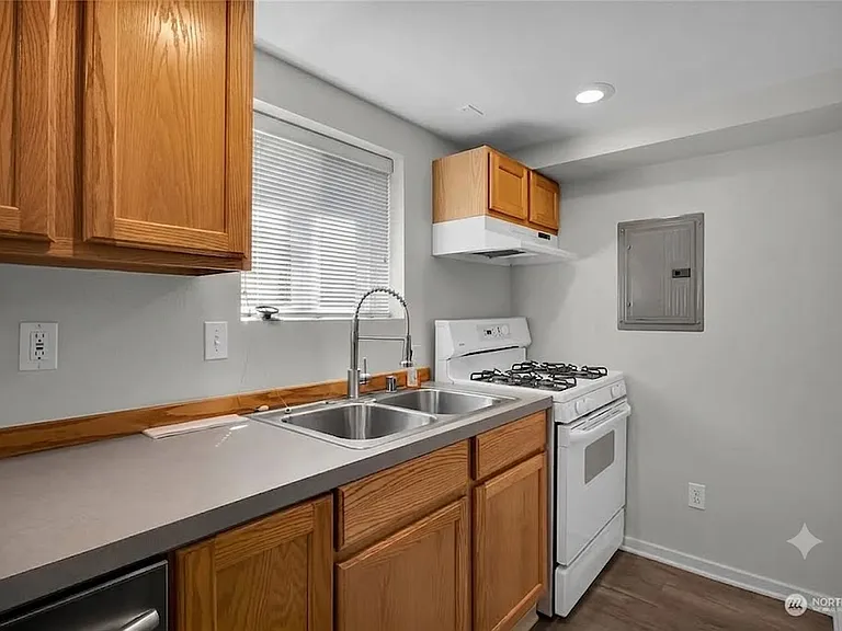 kitchen with full size dishwasher