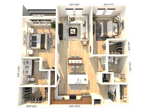 Floor plan C1-1A