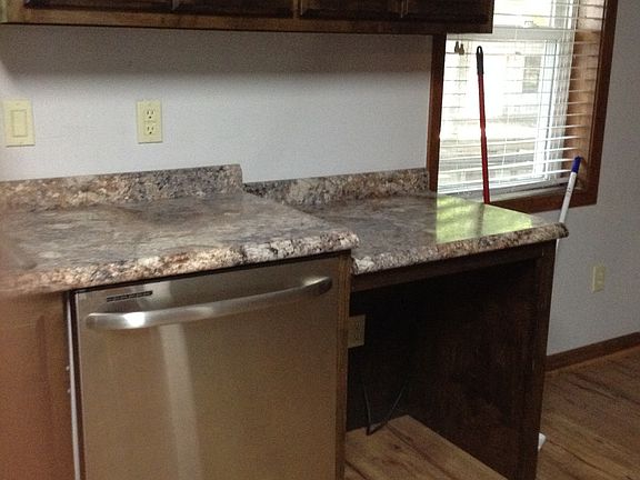 Desk area in kitchen