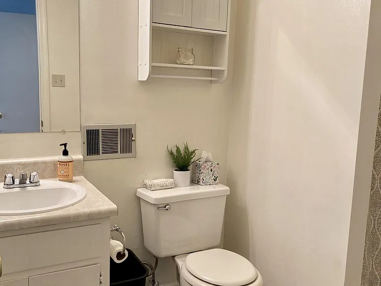 Bathroom #2; upstairs.