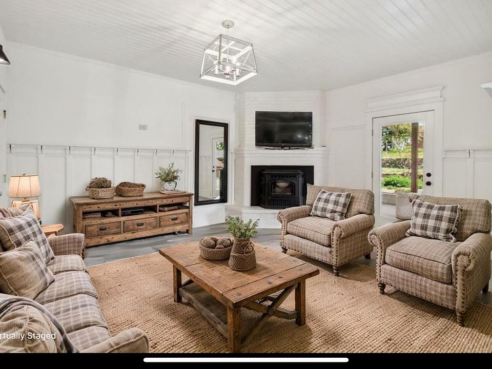 Virtually staged living space.