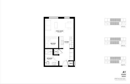 Floor plan A1 - Studio