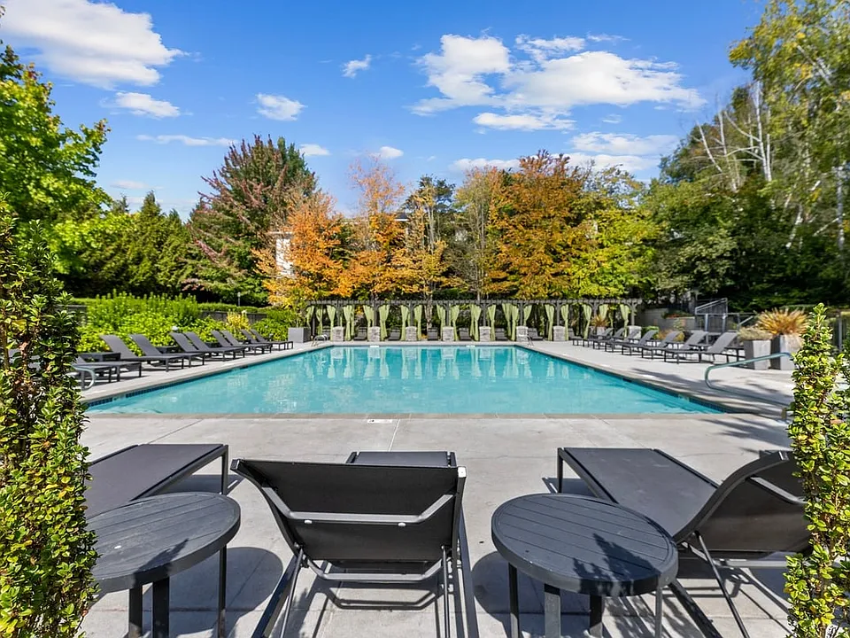 Cool off in the resort-style pool courtyard, framed by beautiful views and covered cabanas