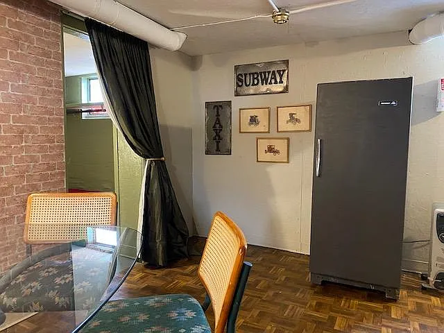 Retro/vintage/eclectic industrial furnishings; including a full size vintage refrigerator!