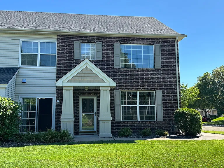 Front entrance with patio
