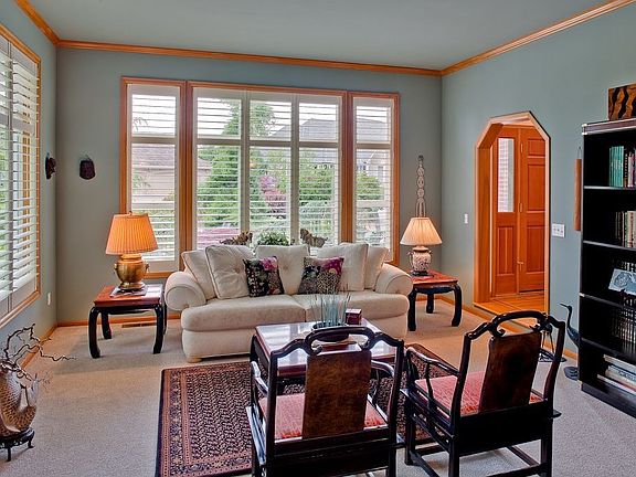 Living Room with shutters.