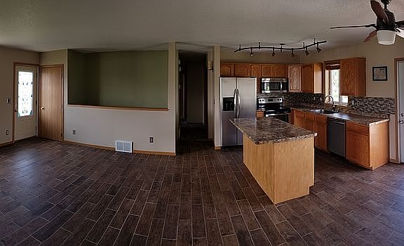 Kitchen living panoramic