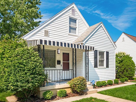 Charming from every angle, with a sweet little covered front porch.