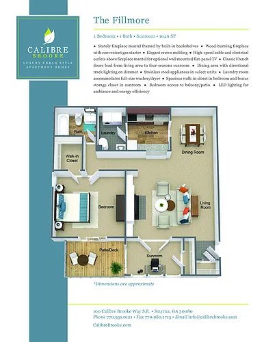 Floor plan Fillmore Classic II