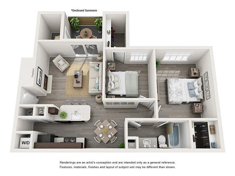 Floor plan B1 with Office/Flex Space