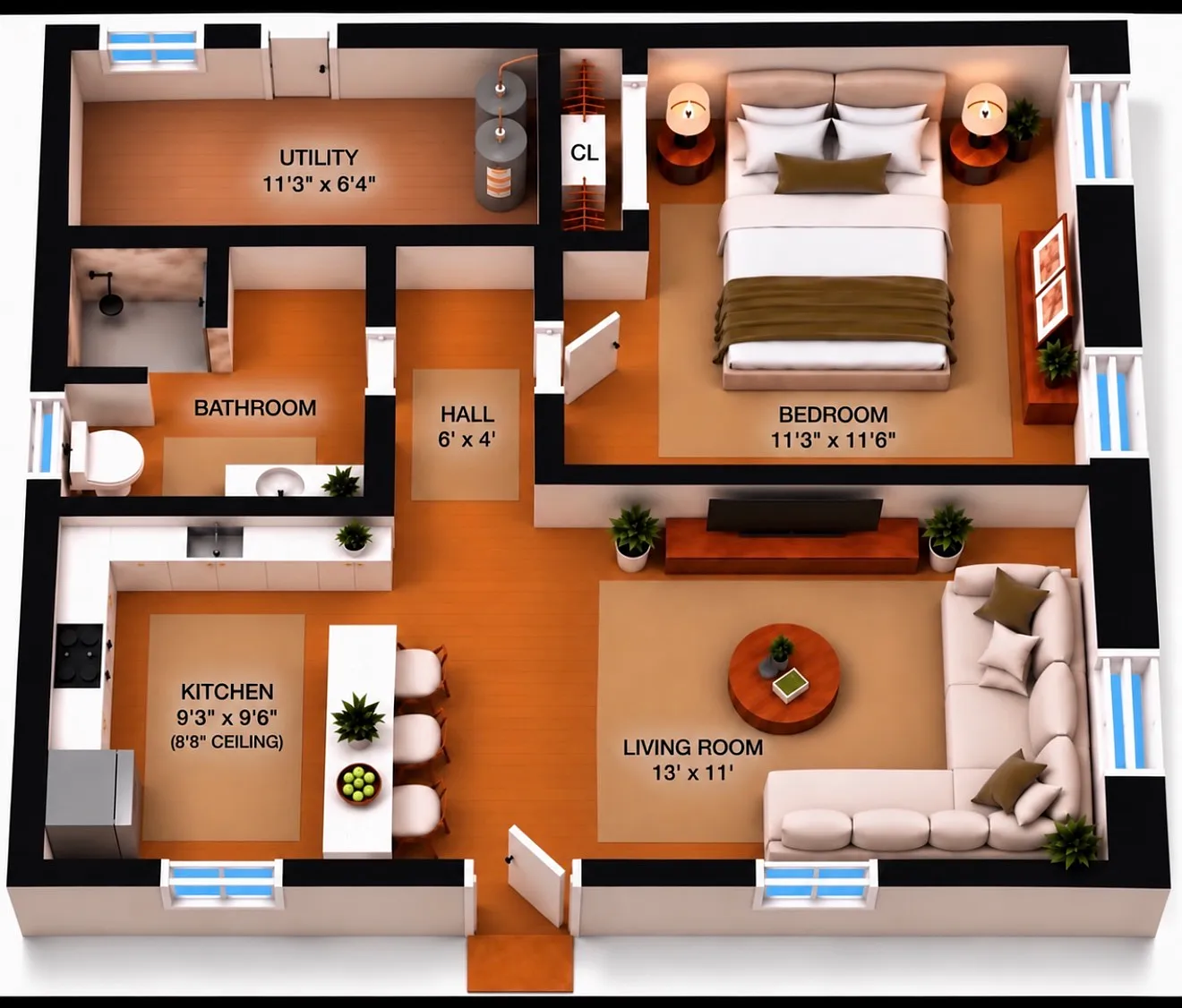 1 bed, 450 sqft, $1,650 — Photo 1