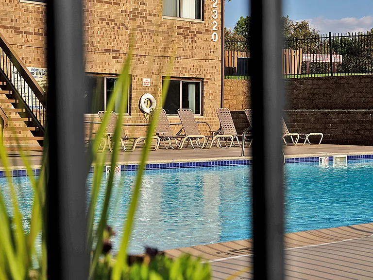 Heated outdoor pool