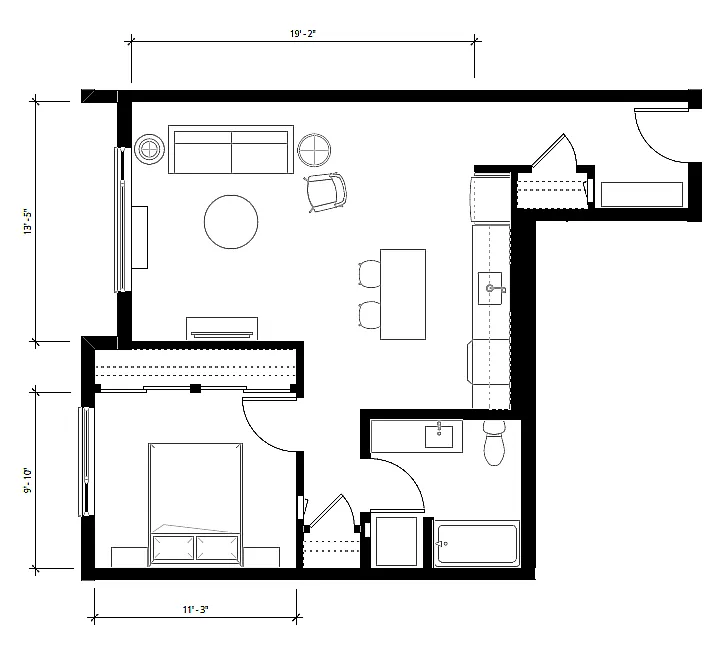 Floor plan Bluff