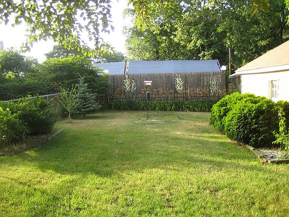 View of back yard from patio