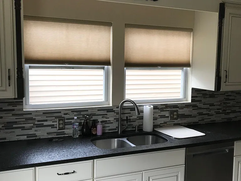 Double undermount stainless sink, faucet sprayer or continuous flow, garbage disposal and quiet dishwasher