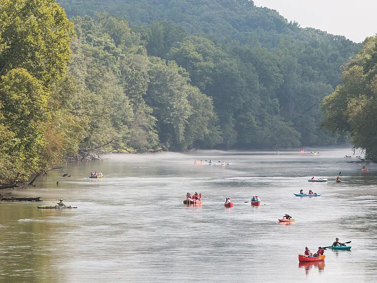 Enjoy a day kayaking on the nearby Chattahoochee River