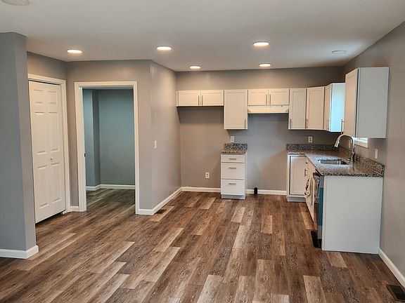 Open dining/kitchen area