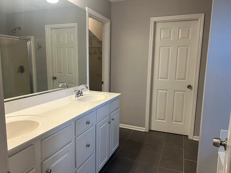 Main bath with heated floors