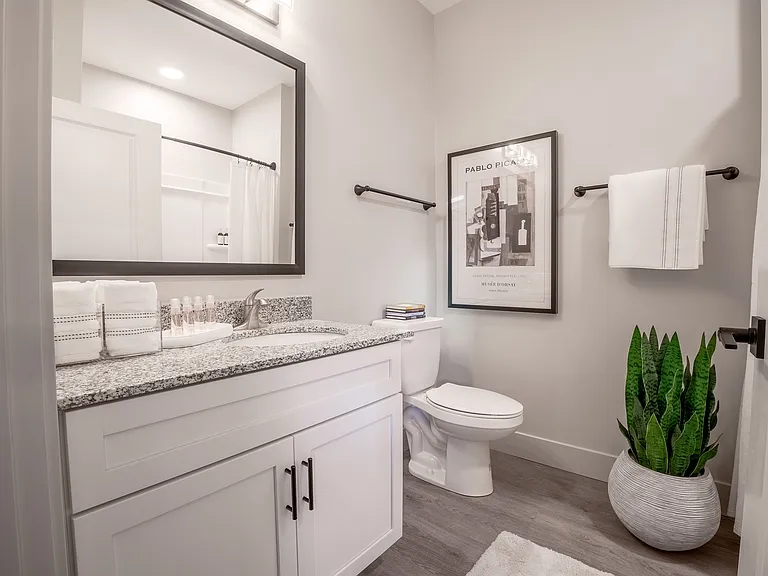 Experience luxury in this elegantly designed bathroom, perfect for relaxation and rejuvenation.