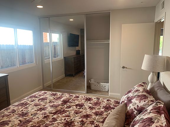 master bedroom large closets, 50 inch flat screen