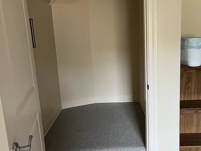 Step up closet in the bedroom.